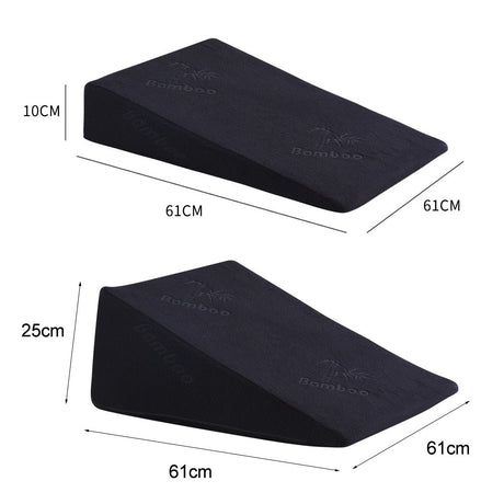 Cool Gel Memory Foam Bed Wedge Pillow With Cover-2006732867295645698
