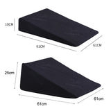 Cool Gel Memory Foam Bed Wedge Pillow With Cover - Front View