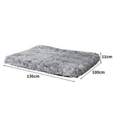PaWz Dog Mat Pet Calming Bed Memory XL Charcoal X-Large - Front View