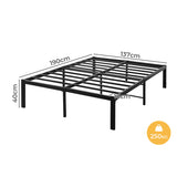 Levede Metal Bed Frame Heavy Duty Storage Space-2018816903379816450