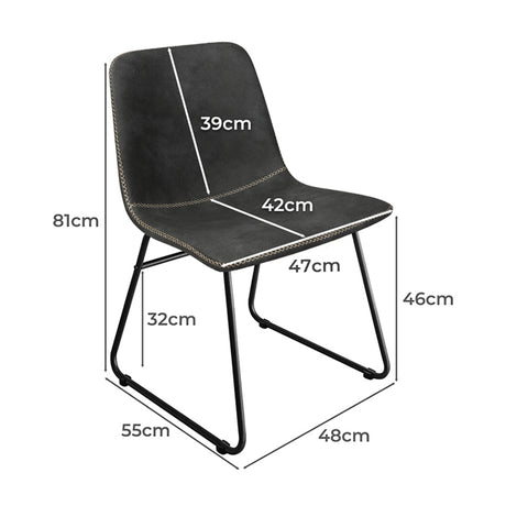 Levede 4x Dining Chairs Kitchen Table-2006732732427800578