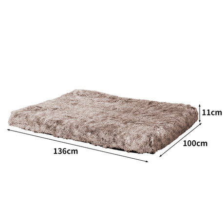 PaWz Dog Mat Pet Calming Bed Memory XL Coffee X-Large-1954802547940265986