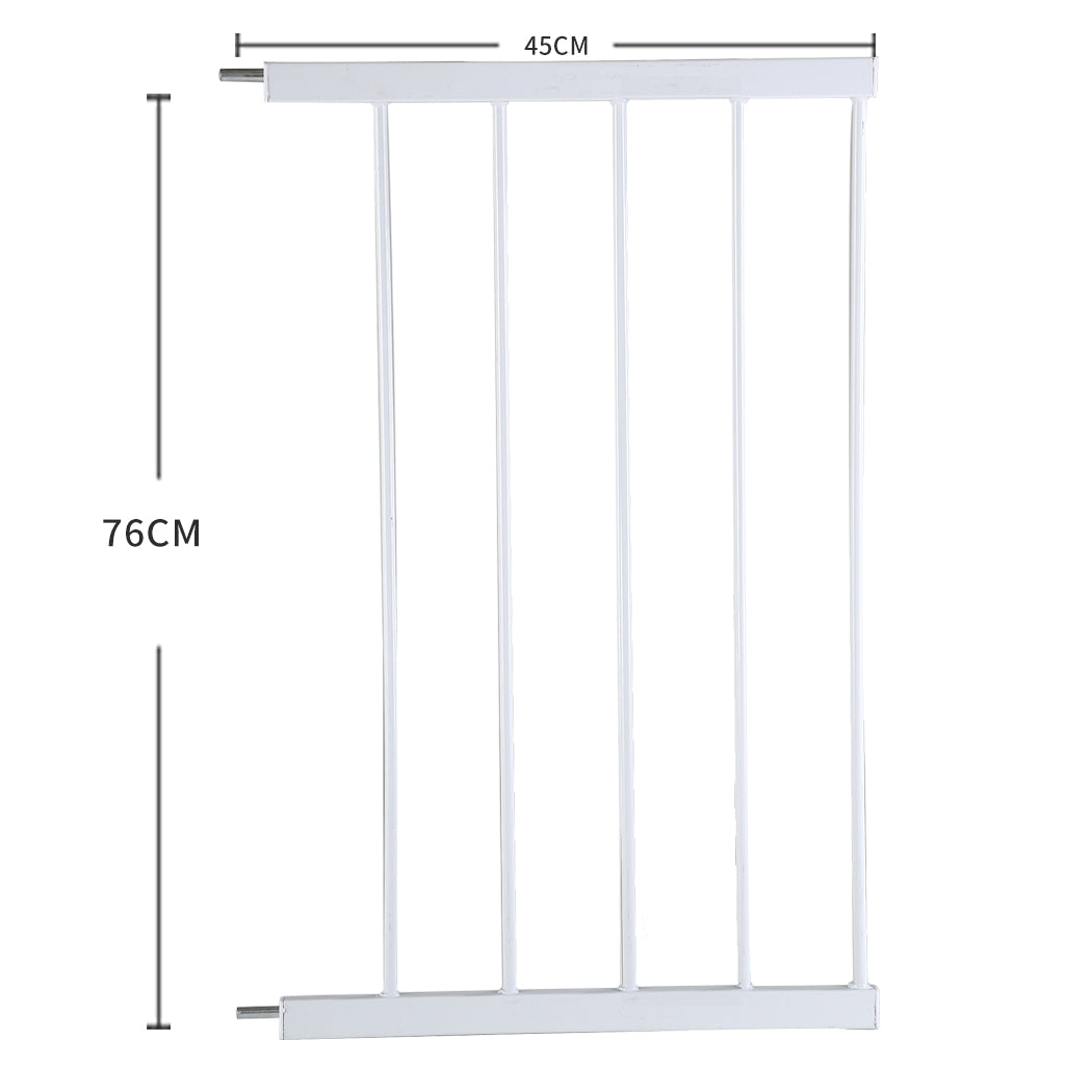 Levede Baby Safety Gate Adjustable Pet White 45cm Extension-2018816650576531458