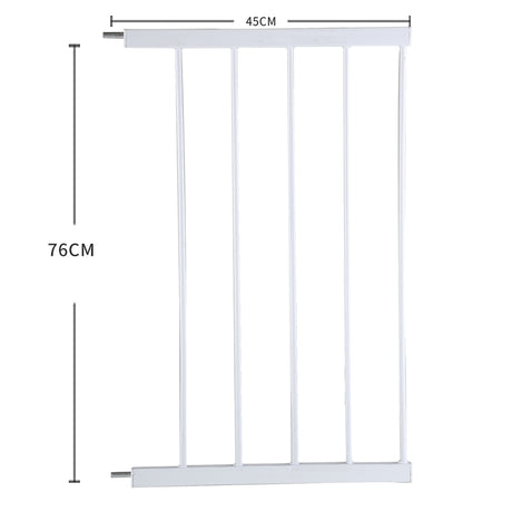 Levede Baby Safety Gate Adjustable Pet White 45cm Extension-2018816650576531458