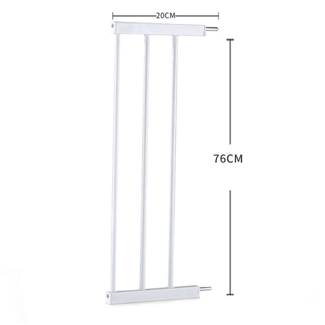 Levede Baby Safety Gate Adjustable Pet White 20cm Extension-2018816613268197378