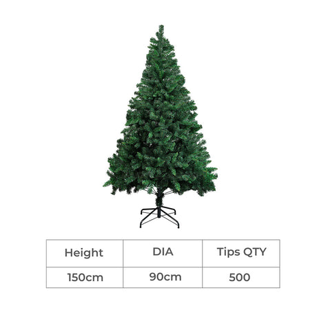 SANTACO 1.5M Christmas Tree with Stand-1954802398723706882