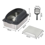 Pawz Cat Litter Box - Front View
