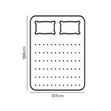 Dreamz Pillowtop Mattress Topper thickness 5cm - Front View