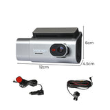 Manan 4K Car Dash Camera Front and Rear Wifi GPS 3 Lens - Front View