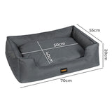 Pawz Waterproof Pet Dog Calming Bed - Front View