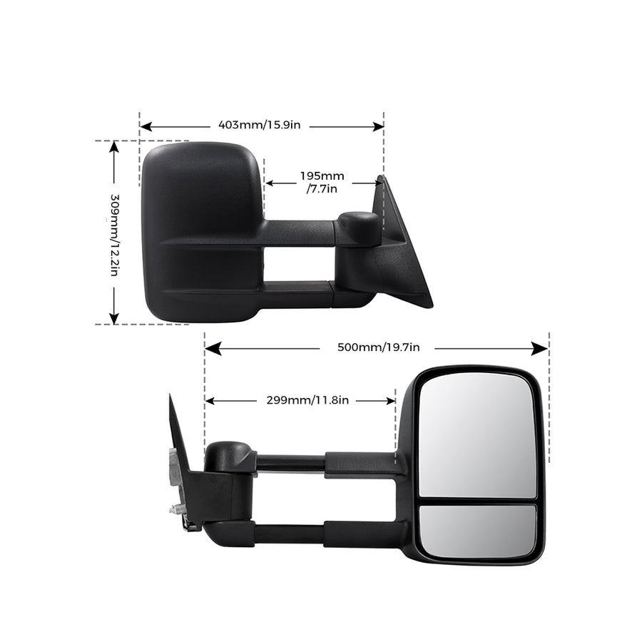 Galvan 2x Extendable Towing Mirrors-2018816883003887618
