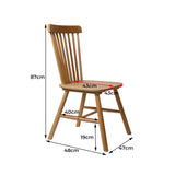 Levede 2x Dining Chairs Kitchen Windor Oak - Front View