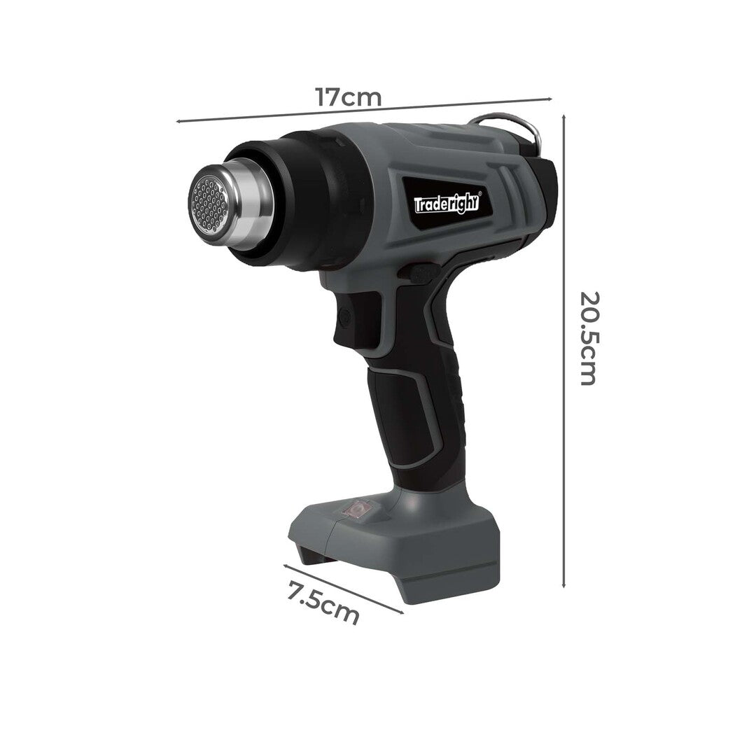 Traderight 21V Heat Gun Kit 500°C Cordless 5 Nozzles-2006733387984932866