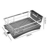 Toque Dish Drying Rack Plate Drainer Cup Holder - Front View