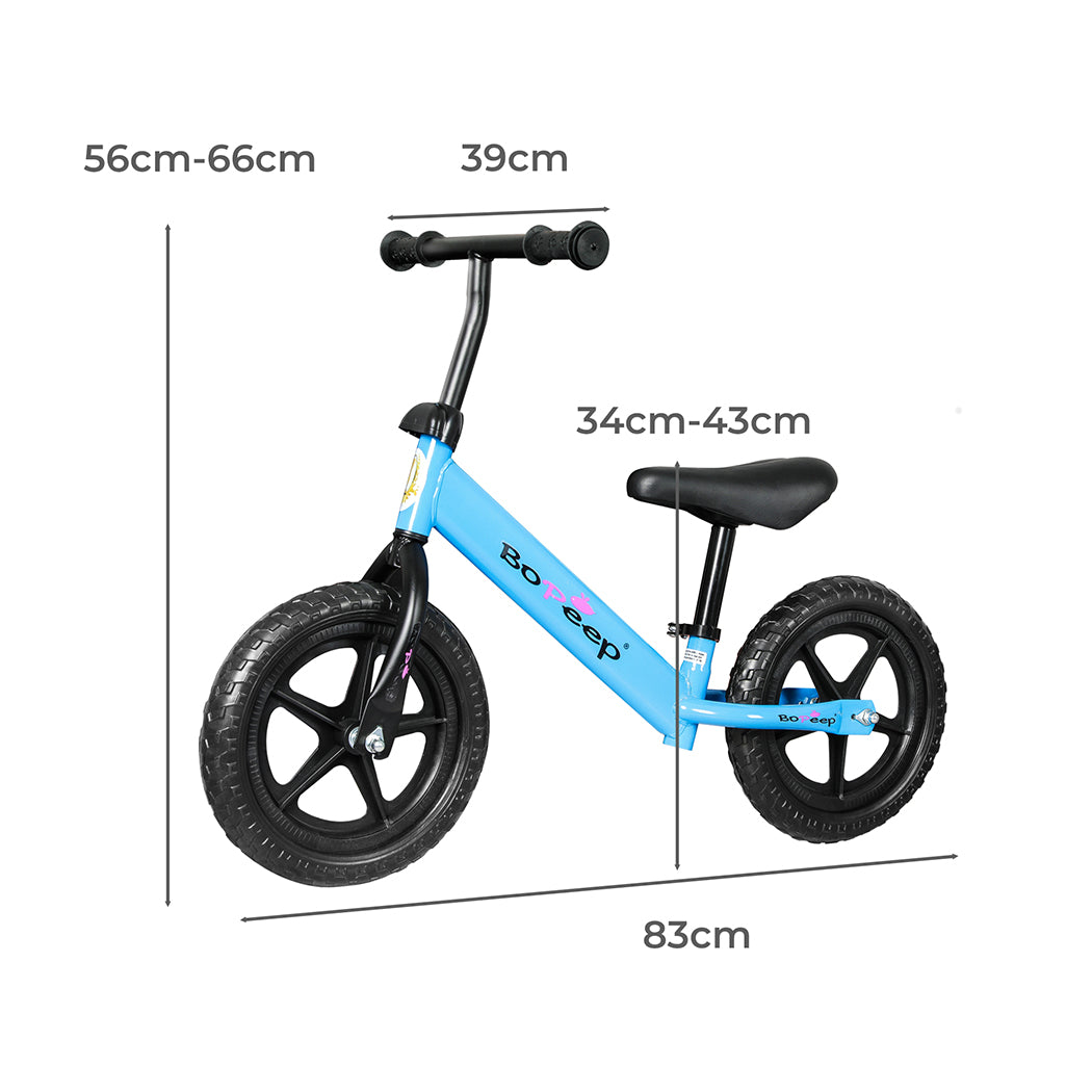 BoPeep Kids Balance Bike Ride On Toys Blue-2018816675784298498