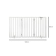 PaWz Wooden Pet Gate Dog Fence Safety White 400x 3MM-1954802528684216322