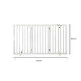 PaWz Wooden Pet Gate Dog Fence Safety White 400x 3MM