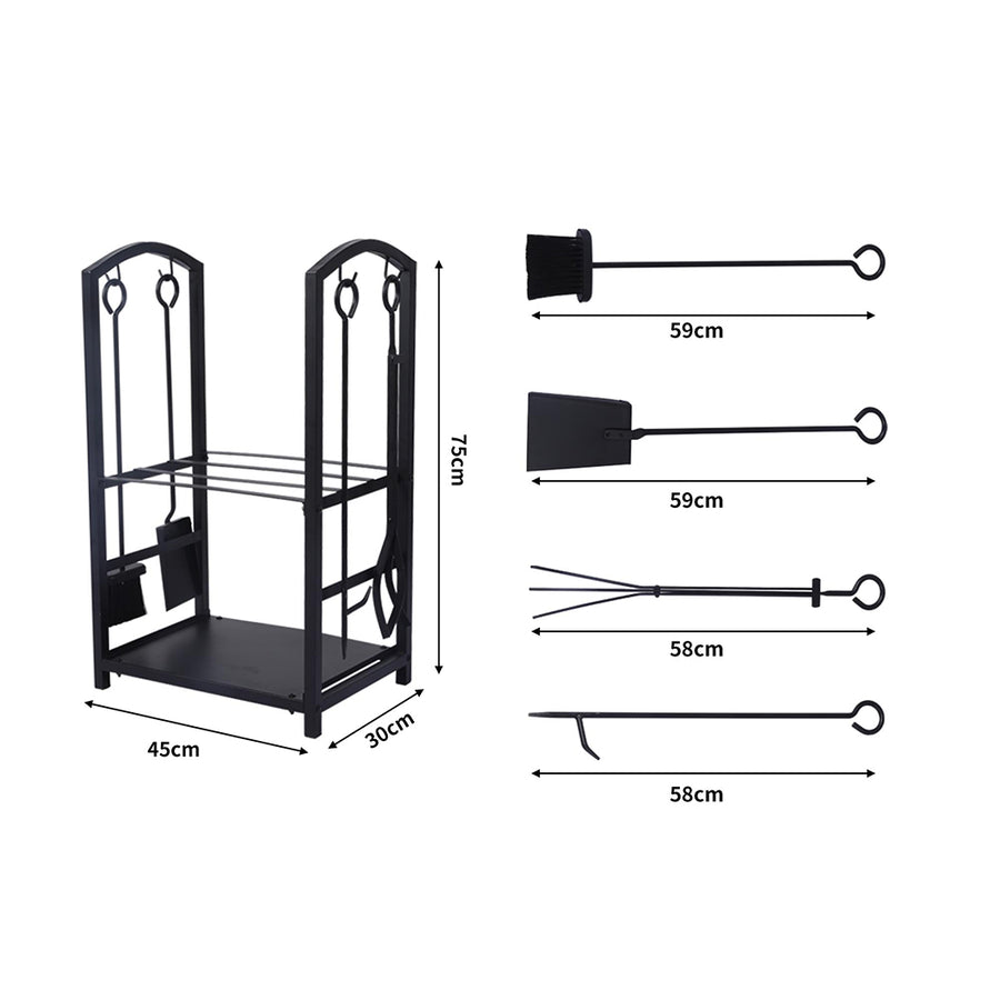Traderight Firewood Rack 4 Fireplace-2018816765672427522