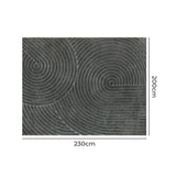 Marlow Floor Rug Soft Polyester Carpet Non Slip Plush Shaggy Rugs Geometric-2018816819325964290