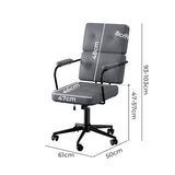 LEVEDE Ergonomic Office Chair Computer PU Grey-2018816851219451906