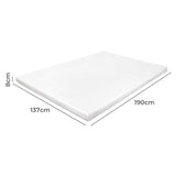 Dreamz Gel Memory Foam Mattress Topper Bed Cool Double - Front View