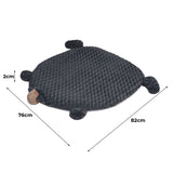 PaWz Pet Bed Cat Calming Bed Dog Squeaky M Charcoal Medium - Front View