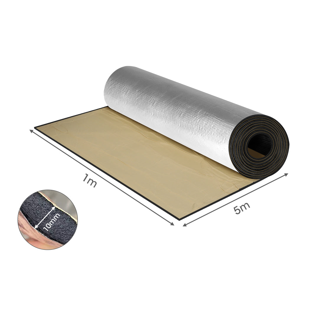 Manan 10mm x 5M Sound Deadener Foam Roll-2006733249681952770