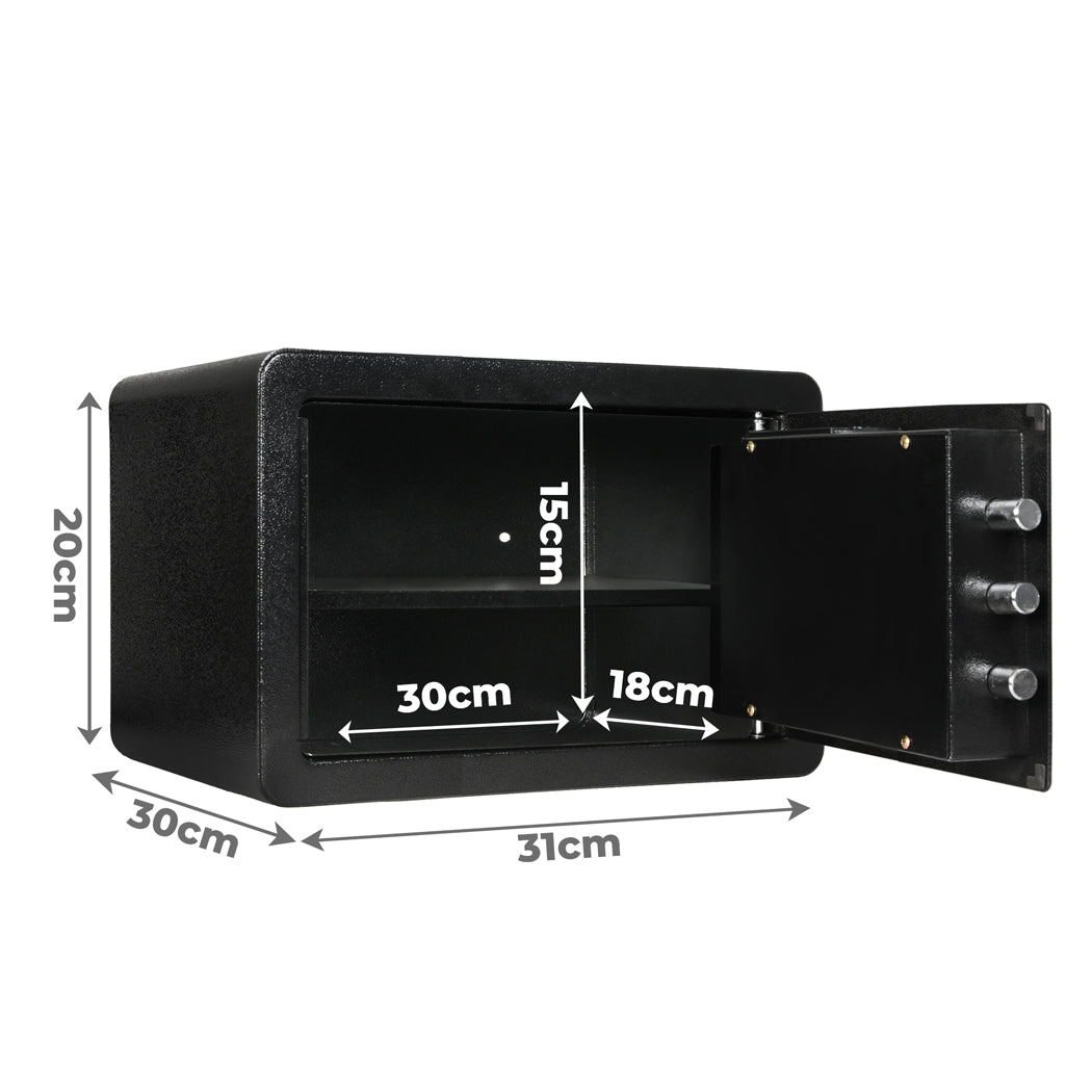 8.1L Digital Security Safe Box Password Key Lock Cash-1954802455279702018
