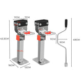 Manan 2X 410mm-545mm Drop Down Corner Silver - Front View