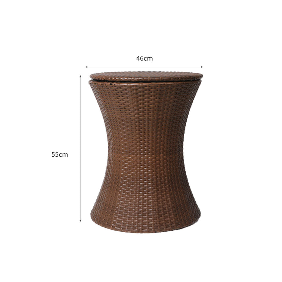 Levede Cooler Ice Bucket Table Bar Outdoor Brown-2018816888301293570