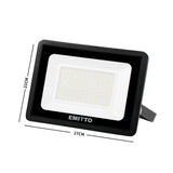 Emitto LED Flood Light 100W Outdoor - Front View