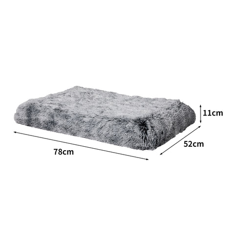 PaWz Replaceable Pet Bed Cover Plush Charcoal Small-1954802547579555842