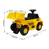Kids Ride On Dump Truck - Front View