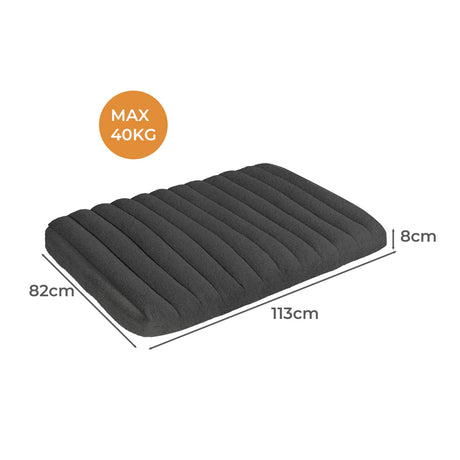 Pawz XL Size Orthopedic Dog Bed with Sherpa Plush Removable Cover in Grey-1954802482848862210