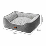 Pawz Pet Dog Calming Bed Fluffy Washable Cushion L - Front View