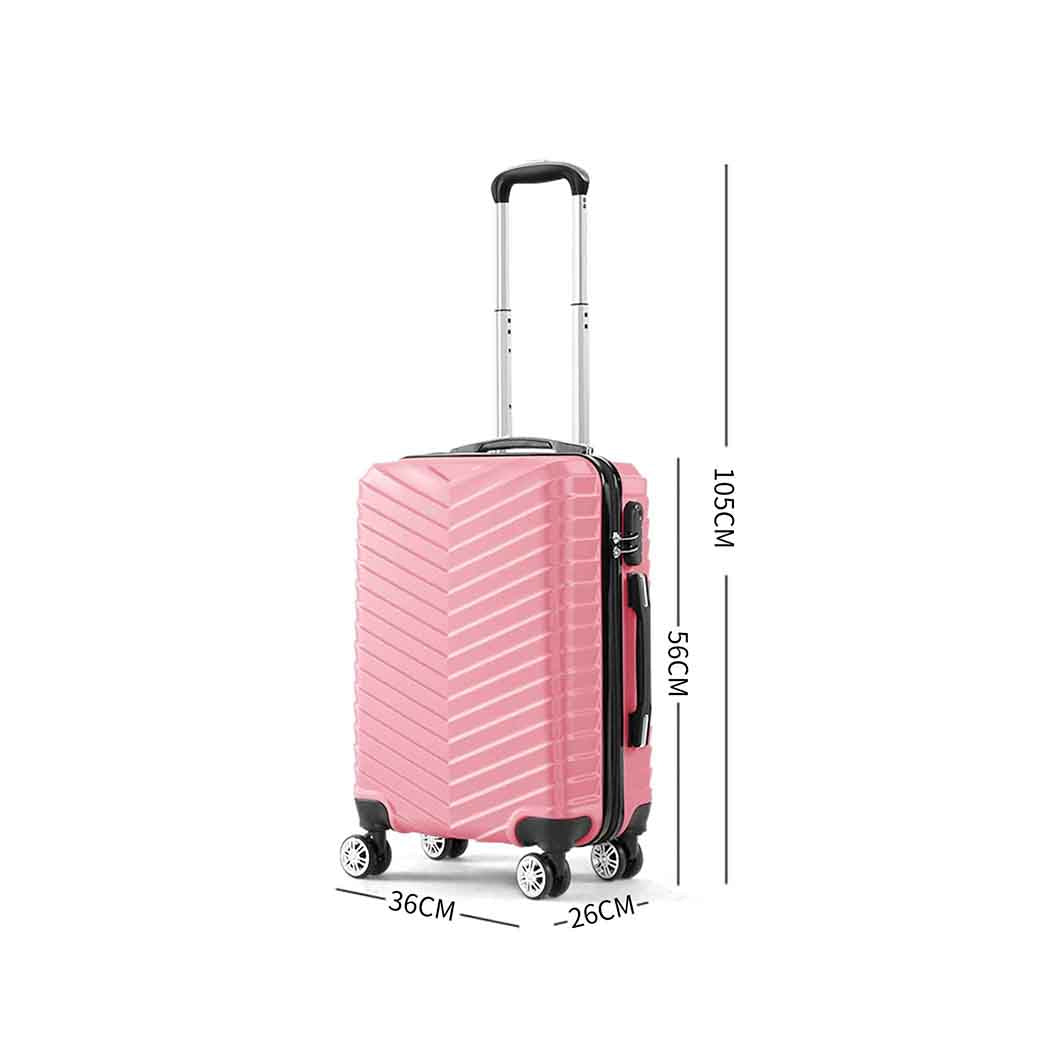 Slimbridge 20" Carry On Travel Luggage Rose 20 inch-2006733061781327874