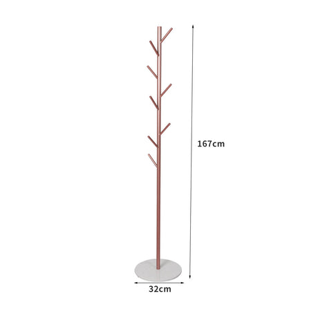 Levede Coat Rack Hat Clothes Stand Hanger Rose Gold Rose Golden-2018816740716318722