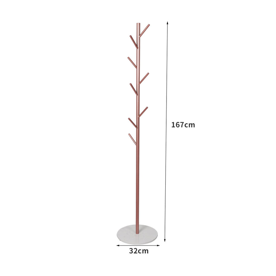 Levede Coat Rack Hat Clothes Stand Hanger Rose Gold Rose Golden-2018816740716318722