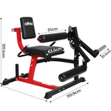 Centra Leg Extension Curl Machine Plate Loaded Home - Front View