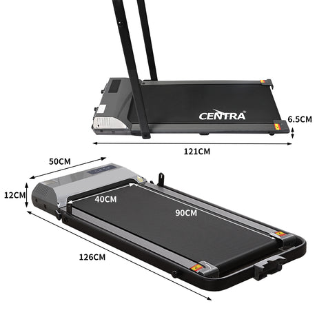 Centra Electric Treadmill Under Desk Grey-2018816925769011202