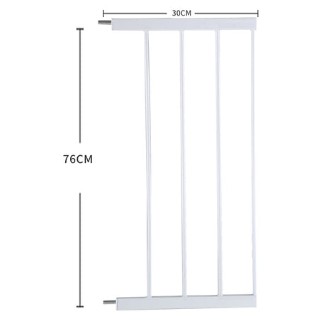 Levede Baby Safety Gate Adjustable Pet White 30cm Extension-2006733311694737410