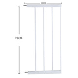 Levede Baby Safety Gate Adjustable Pet White 30cm Extension - Front View