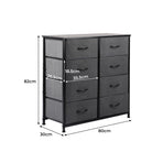 Levede Storage Cabinet Tower Chest Dark Grey-2018816882634788866