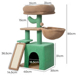Pawz Cat Tree Tower Scratching Post Scratcher Play Bed-2018816910669516802