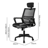 Levede Office Chair Mesh Gaming Executive - Front View