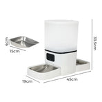 PaWz 6L Automatic Pet Feeder 2 Bowl Food Dispenser-2006733419819700226