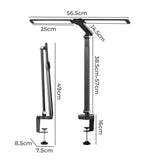 Emitto Double Head LED Desk Lamp Dimmable With Clamp-2018816724576636930