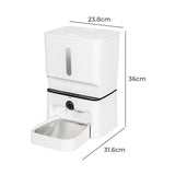 Pawz 2-in-1 Automatic Pet Feeder Wifi Camera Laser Toy - Front View