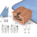 2 Person Picnic Basket Baskets Set Outdoor-2006732947679481858