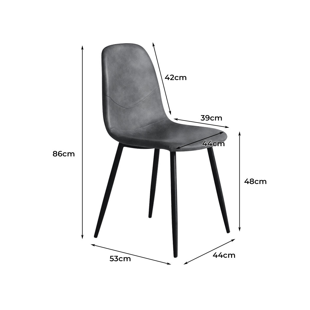 Levede 8x Dining Chairs Kitchen Eames-2006732724475400194